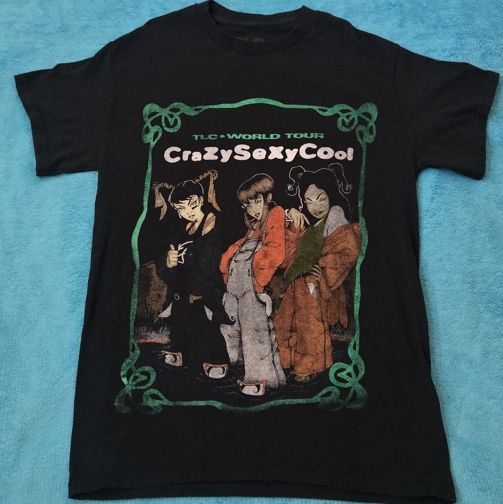 Black TLC World Tour Graphic T-Shirt